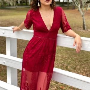 Nordstrom Lace Romper Dress